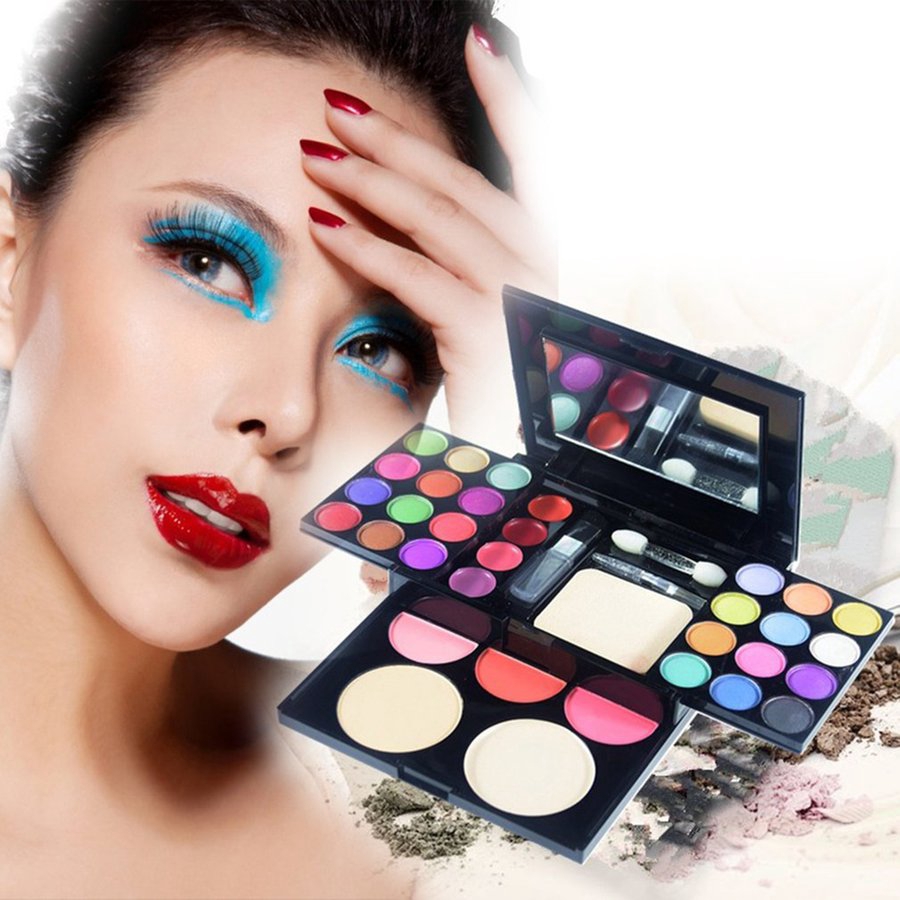 ☎Makeup Kit Ladies Cosmetics Compact Full Facial Makeup Kit Makeup Palette Set