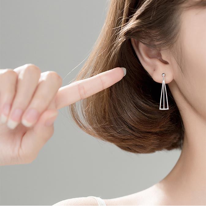 Bông Tai Hình Tam Giác Phong Cách Hàn Quốc Và Nhật Bản A317