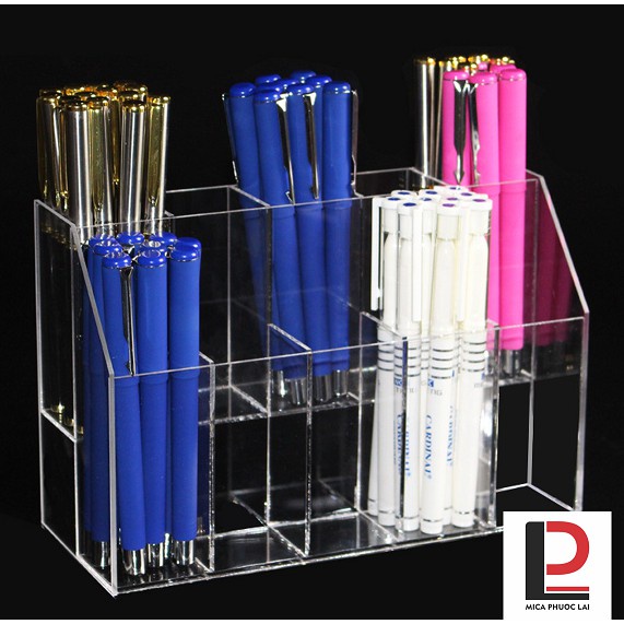 Kệ mica trưng bày bút, viết, cọ/ Giá đỡ acrylic cao cấp