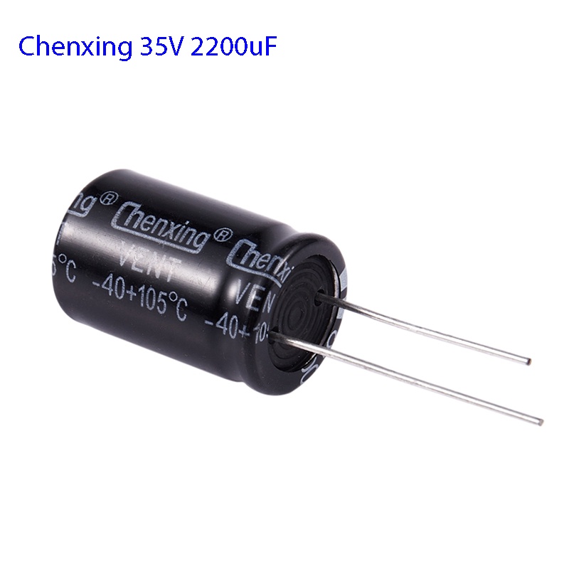 [ 2 Cái ] Tụ lọc nguồn - Tụ hóa Chenxing 35V 2200uF kích thước 16x25mm