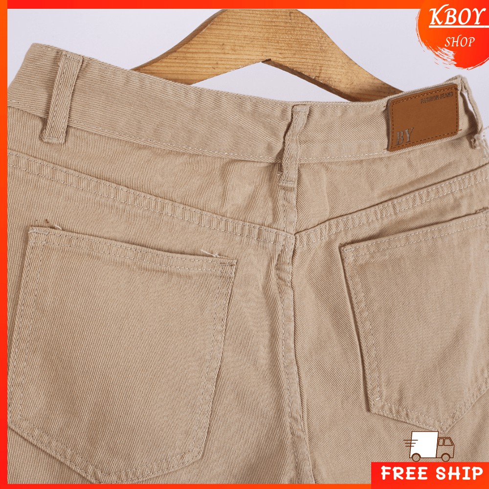 Quần Short Jeans [𝐅𝐑𝐄𝐄 𝐒𝐇𝐈𝐏] Quần đùi jeans nam chất trơn bigsize ba màu trắng/đen/vàng - 007 | BigBuy360 - bigbuy360.vn