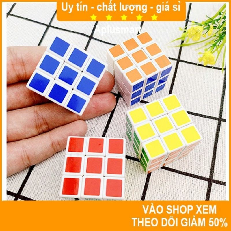 combo 4 cục rubik mini 3x3 (đồ chơi trí tuệ)