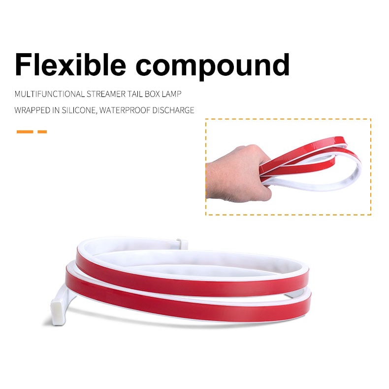 Đèn hậu ô tô 12V 1.2m/ 1.5m RGB báo động tự ngắt nguồn