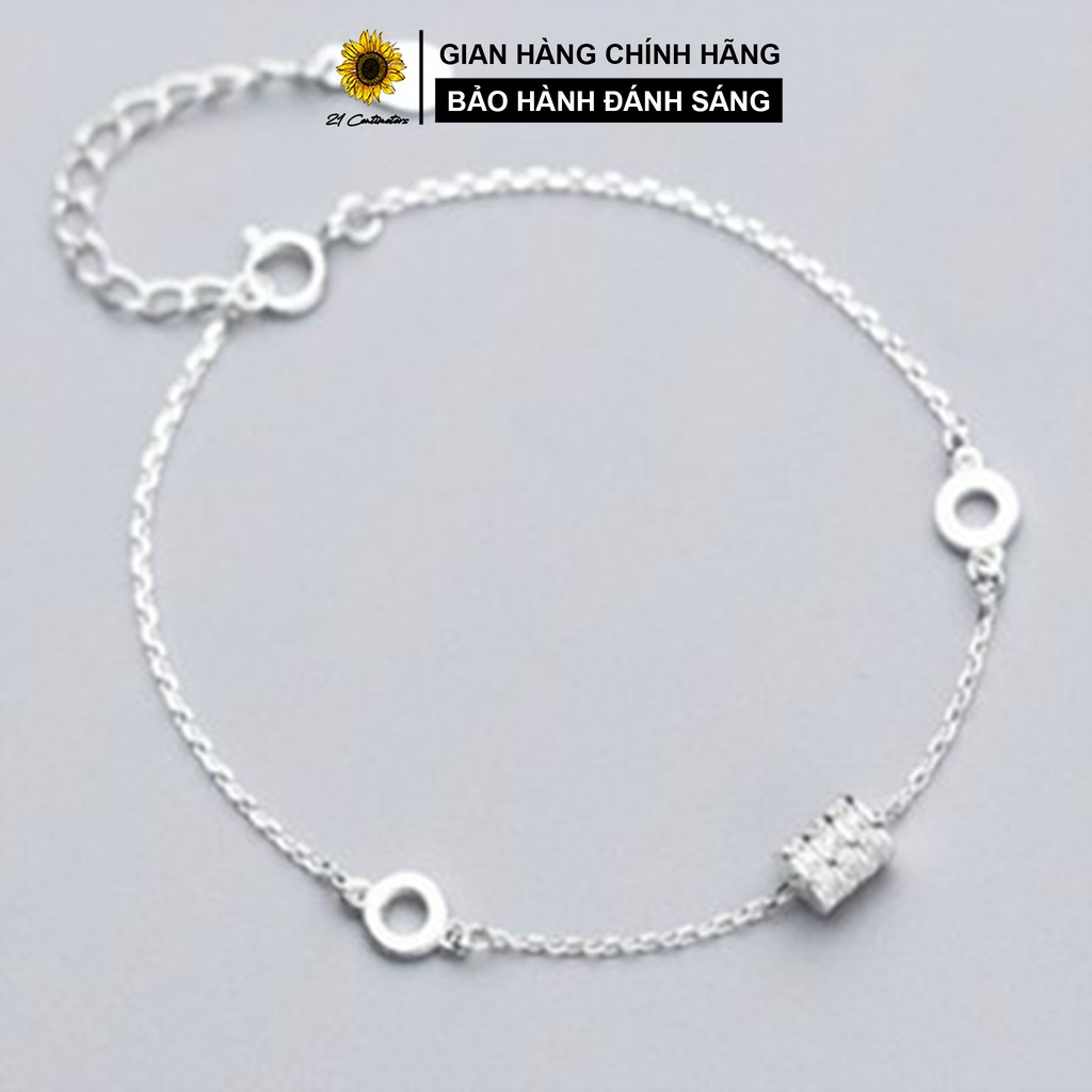 Lắc chân bạc 21 Centimeters Cylinder Trang sức bạc Tiệm bạc 21 Centimeters