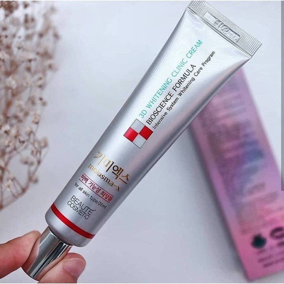 Kem trắng da ngừa nám Melasma-X 3D Whitening Clinic Cream Hàn Quốc 35ml