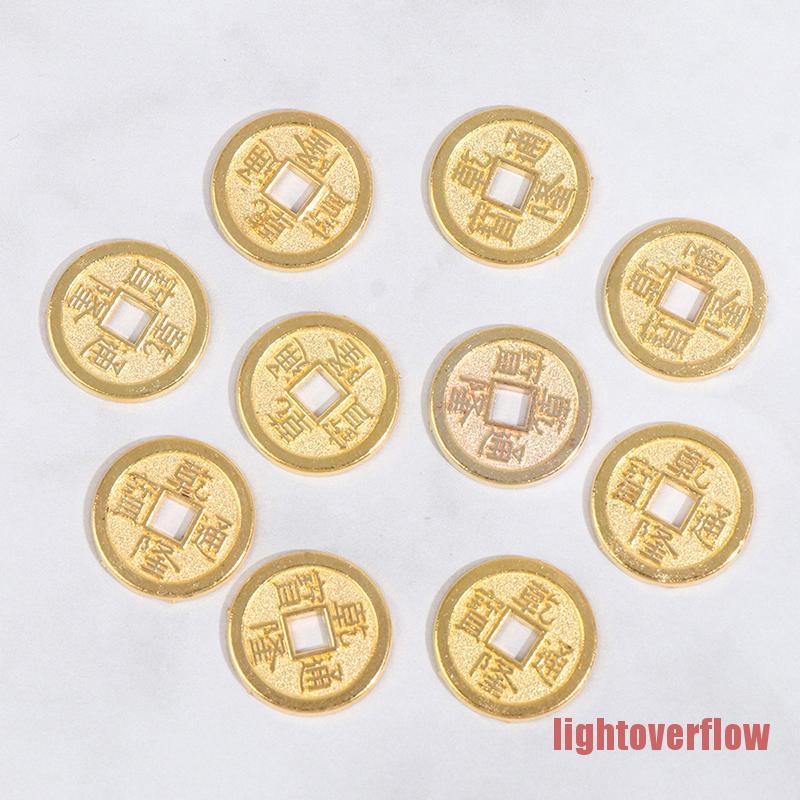 Set 5/10 mô hình thỏi vàng trang trí nhà búp bê tỉ lệ 1:12