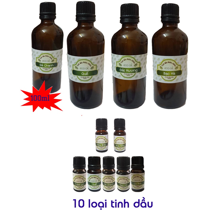 Các loại tinh dầu đuổi muỗi và xông thơm phòng Eco oil đủ mùi