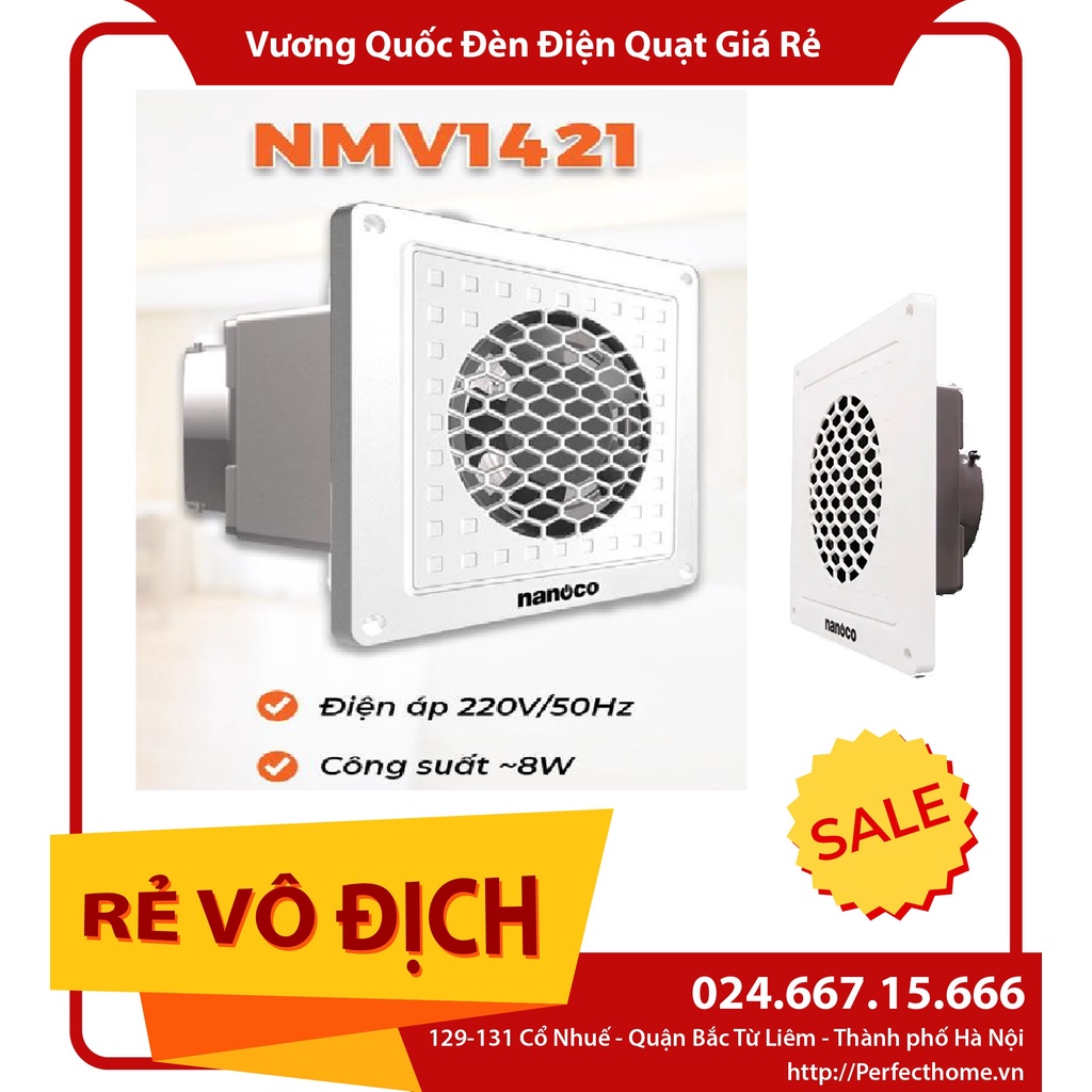 ⚡️FLASH SALE 50%⚡️{ Hàng chính_hãng}Quạt hút mini Panasonic Nanoco NMV1421 Công xuất 8W