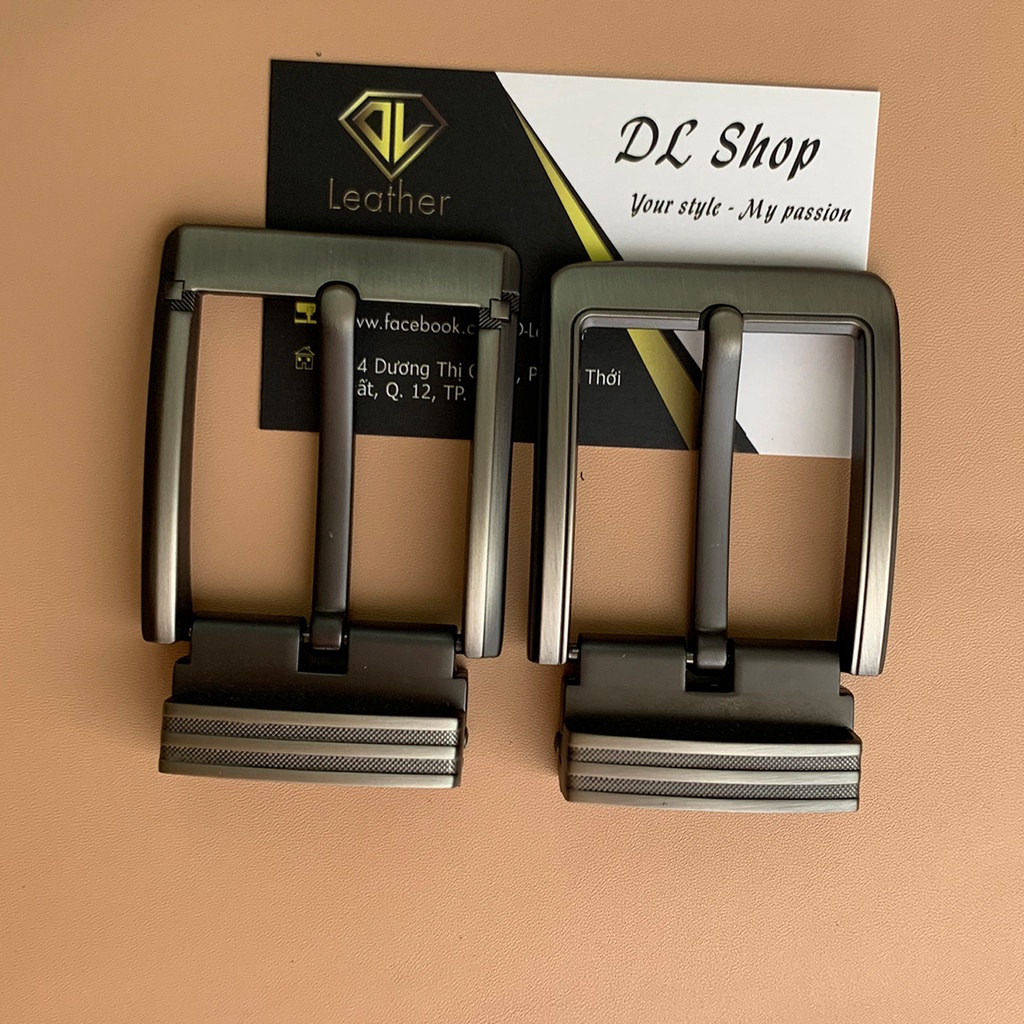 Đầu Khóa Thắt Lưng Nam Cao Cấp/Mặt Thắt Lưng Kim Kẹp Màu Chì DLĐKKKC-09