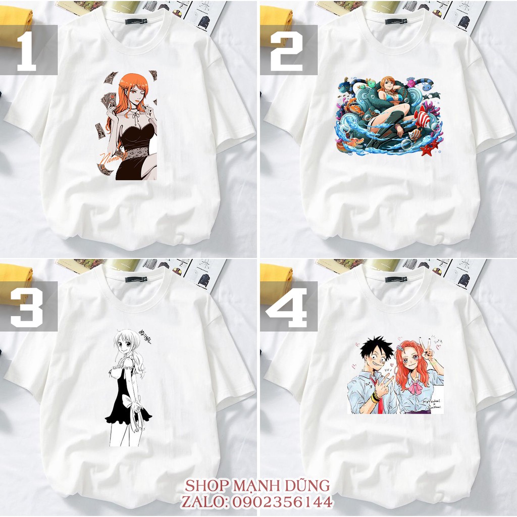 18 Mẫu áo thun One Piece Nami - in theo yêu cầu