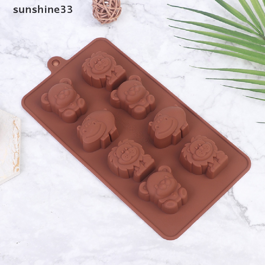 Khuôn Làm Bánh / Xà Phòng / Sô Cô La Hình Động Vật Bằng Silicone DIY