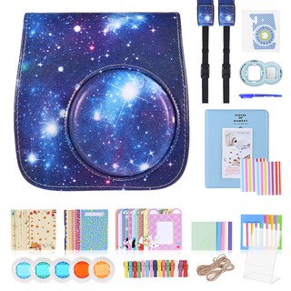 Ĩ 13 in 1 Accessories Kit for Fujifilm Instax Mini 8/8+/8s/9 Include Camera Case/Strap/Sticker/Selfie Lens/Colored Filte