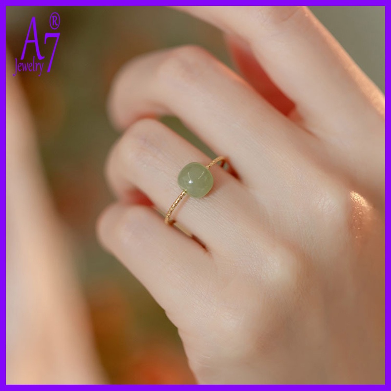 Nhẫn Ngọc Bích Hetian X1027 Có Thể Điều Chỉnh Dành Cho Nữ