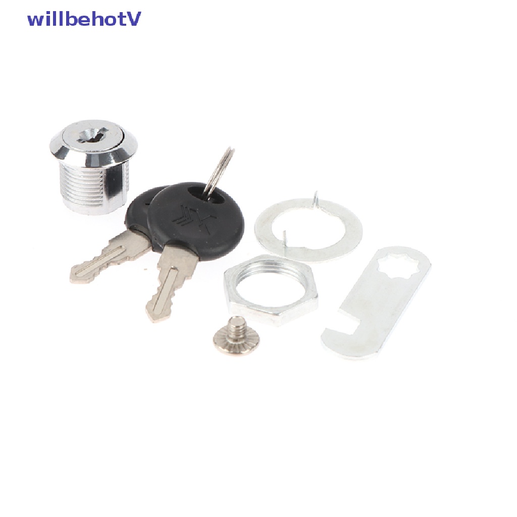 Ổ Khóa An Toàn Kèm 2 Chìa Khóa Cho Cửa Tủ Kéo Tiện Dụng