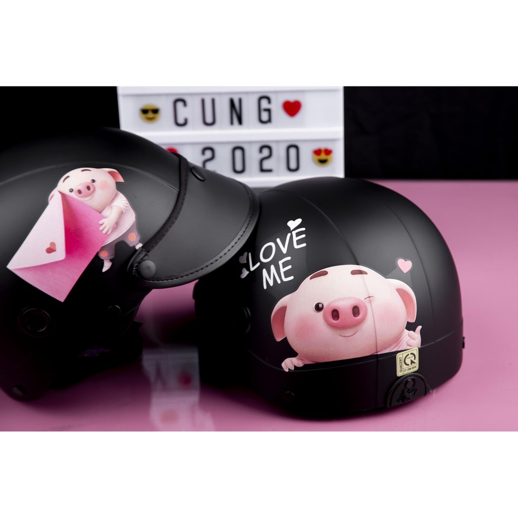 MŨ NÓN BẢO HIỂM HÌNH PIG KUTE