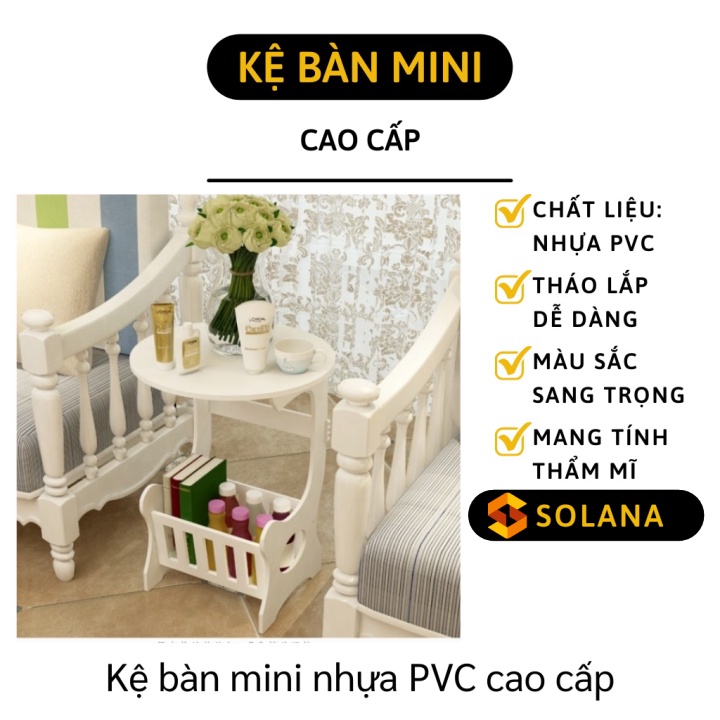 Tủ Đầu Giường - Kệ Bàn Mini, Tab Đầu Giường Decor Phòng Ngủ, Dễ Dàng Tháo Lắp 9485