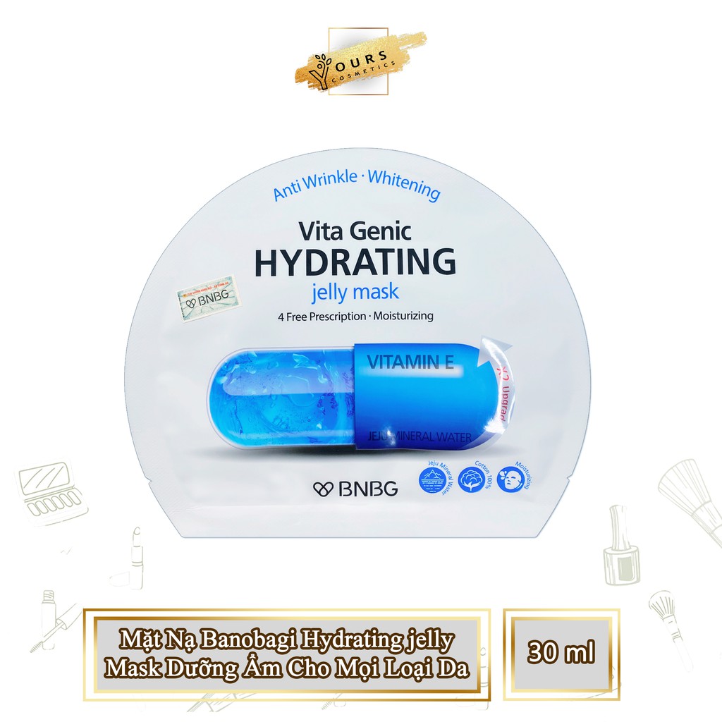 [Phân Phối Chính Thức] Mặt Nạ Viên Thuốc Banobagi Màu Xanh Hydrating Jelly Mask Dưỡng Ẩm Da Dành Cho Mọi Loại Da