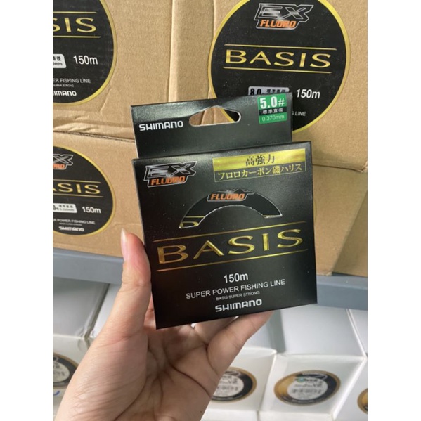 Cước câu cá Basic 150m hãng Shimano siêu dai, siêu bền, mịn bóng, chống xoắn, tải cá lớn