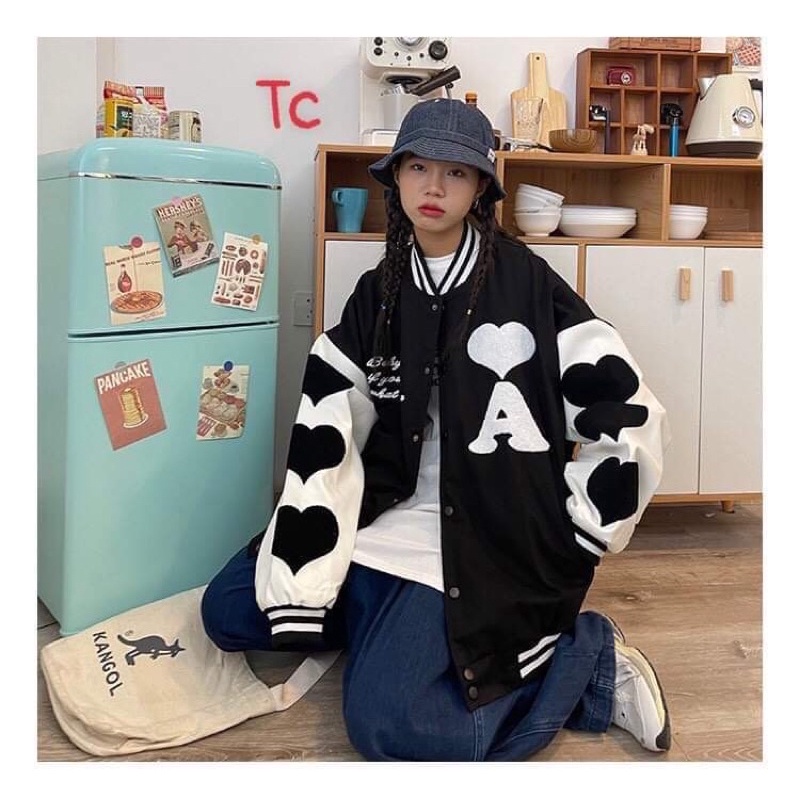 Áo khoác logo A tay tim TC6