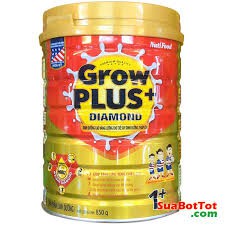 GROWPLUS + DIAMOND 1+ 900G – DINH DƯỠNG CAONĂNG LƯỢNG CHO TRẺ SUY DINH DƯỠNG, THẤP CÒI