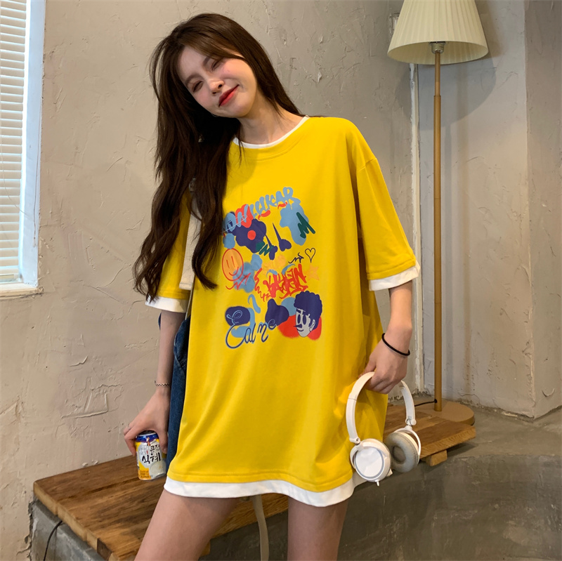 Áo thun tay ngắn kiểu dáng thời trang cho nữ