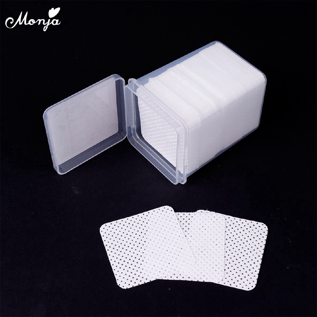 MONJA Bộ 180 Miếng Bông Tẩy Trang Móng Tay Nghệ Thuật