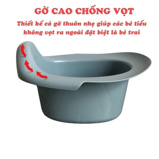 Bô vệ sinh trẻ em Hokori cho bé từ 6 tháng đến 5 tuổi chống trơn trượt có chỗ dựa và khay