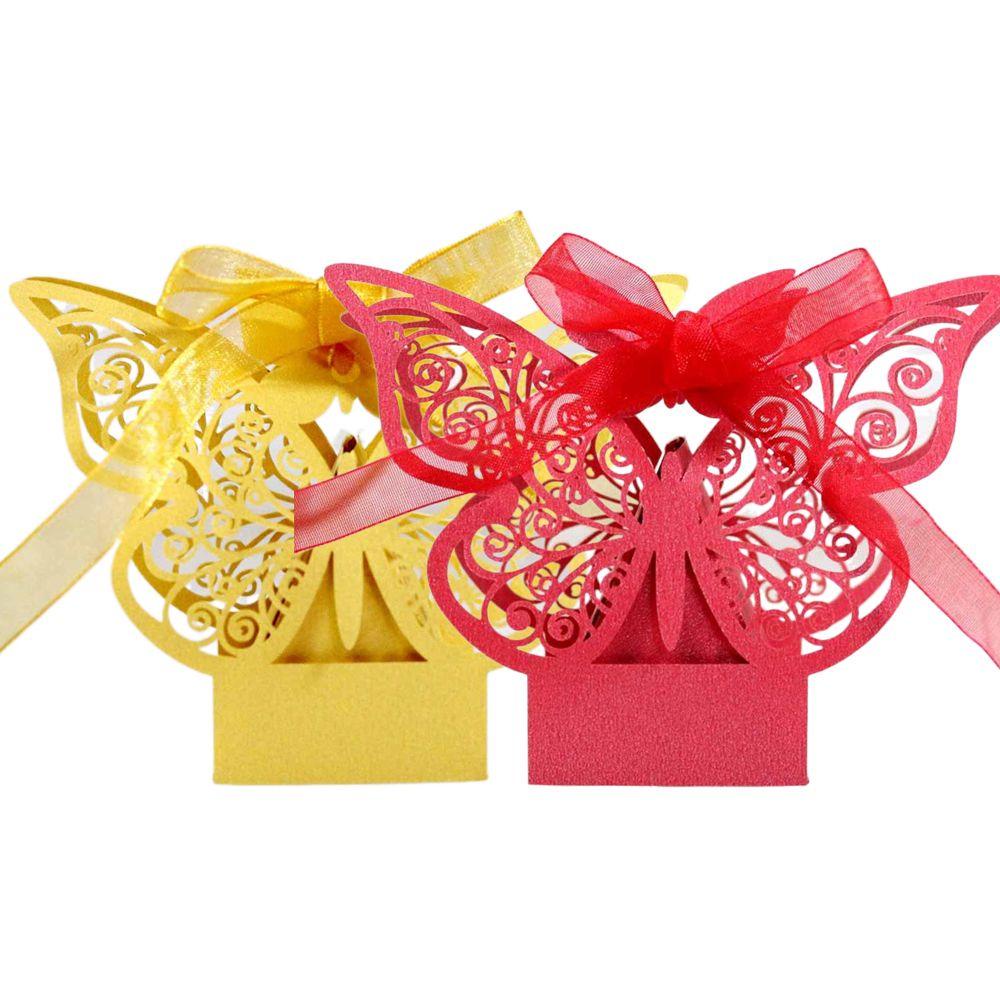 Set 50 Hộp Giấy Đựng Kẹo / Sô Cô La Trang Trí Tiệc Cưới DIY