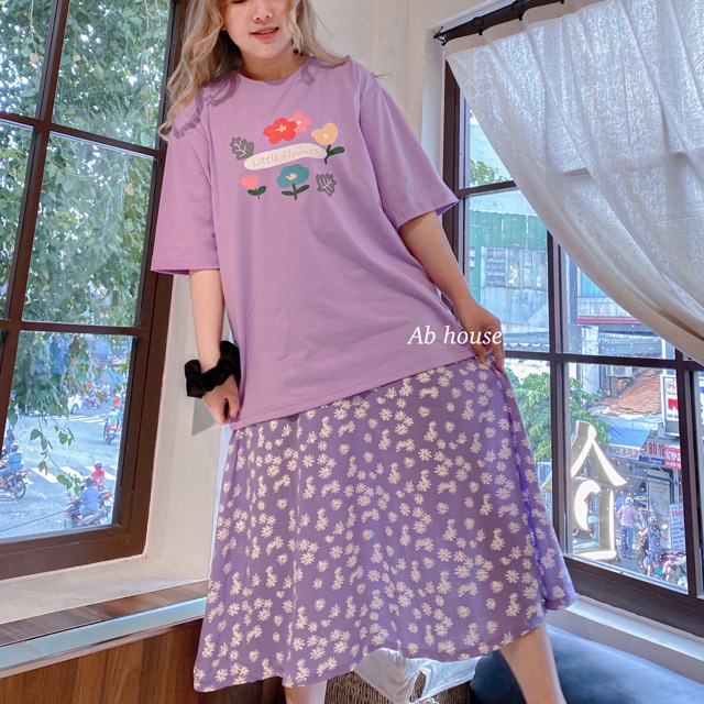 Váy Hoa Cúc Hoạ Mi-Daisy Shirt Ulzzang | BigBuy360 - bigbuy360.vn