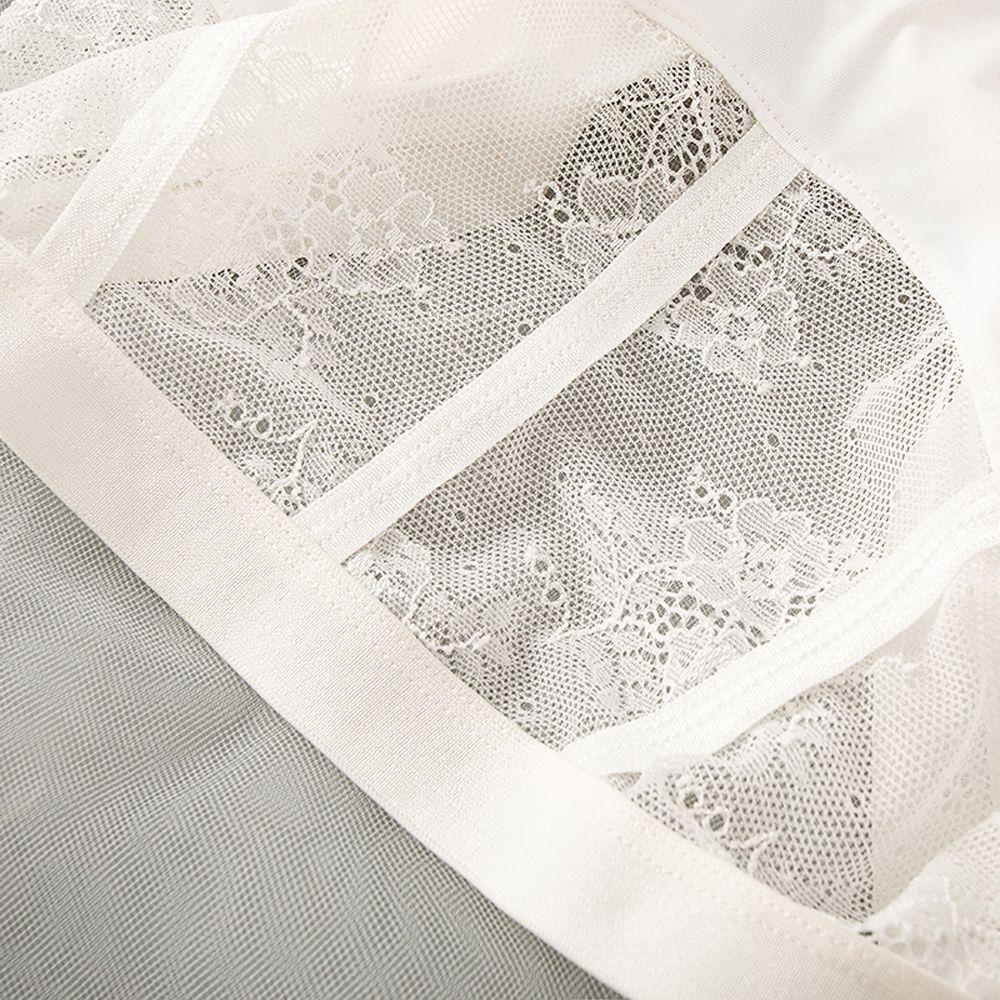 OCEANMAP Quần Lót Ren Hoa Trong Suốt Lưng Cao Thiết Kế Đơn Giản Cho Phái Nữ