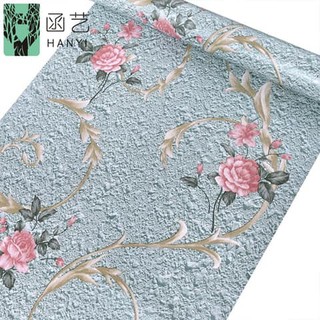 Xả mua 5 tặng 1 cuộn bất kỳ giấy dán tường Họa Tiết dây Leo Hoa Hồng (khổ 10m x 0.45m) có sẵn keo