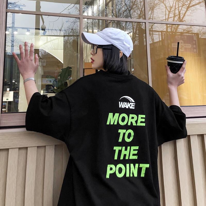 Áo Thun Phông Tay Lỡ Unisex Freesize Phônng Form Rộng WAKE MORE Mẫu Mới 2022