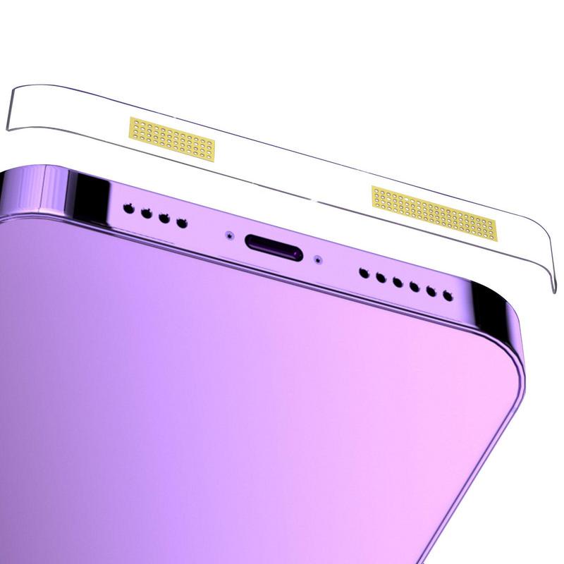 Kính Cường Lực Bảo Vệ Toàn Màn Hình Chống Bụi Cho iPhone 12 / 13 / 14 Pro Max