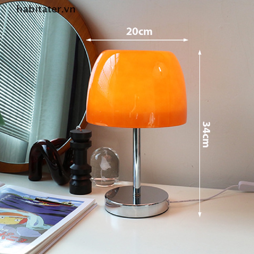 Đèn Để Bàn Bằng Kính Kiểu Retro Mỹ Trang Trí Phòng Khách