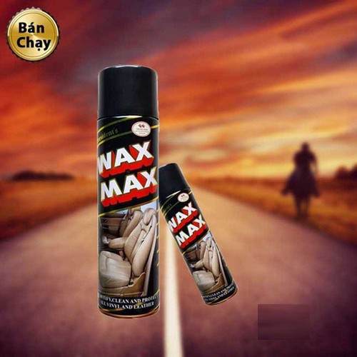 Chai Vệ Sinh Wax Max, Vệ Sinh Nội Thất Ô Tô, Ghế Da, Túi Xách - Chai Dưỡng Da Oto Taplo - WaxMax