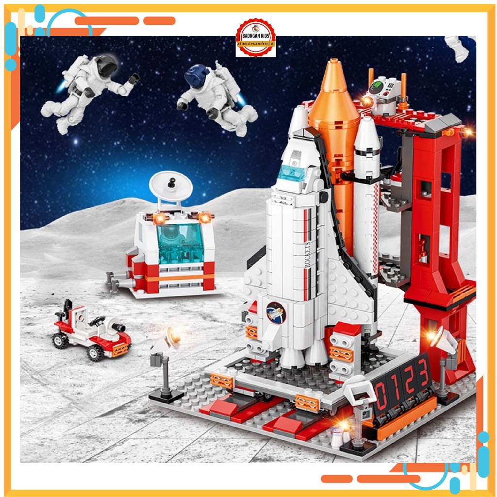 [HOT] Bộ đồ chơi lắp ghép lego tàu vũ trụ con thoi khám phá không gian với 886 chi tiết bền đẹp