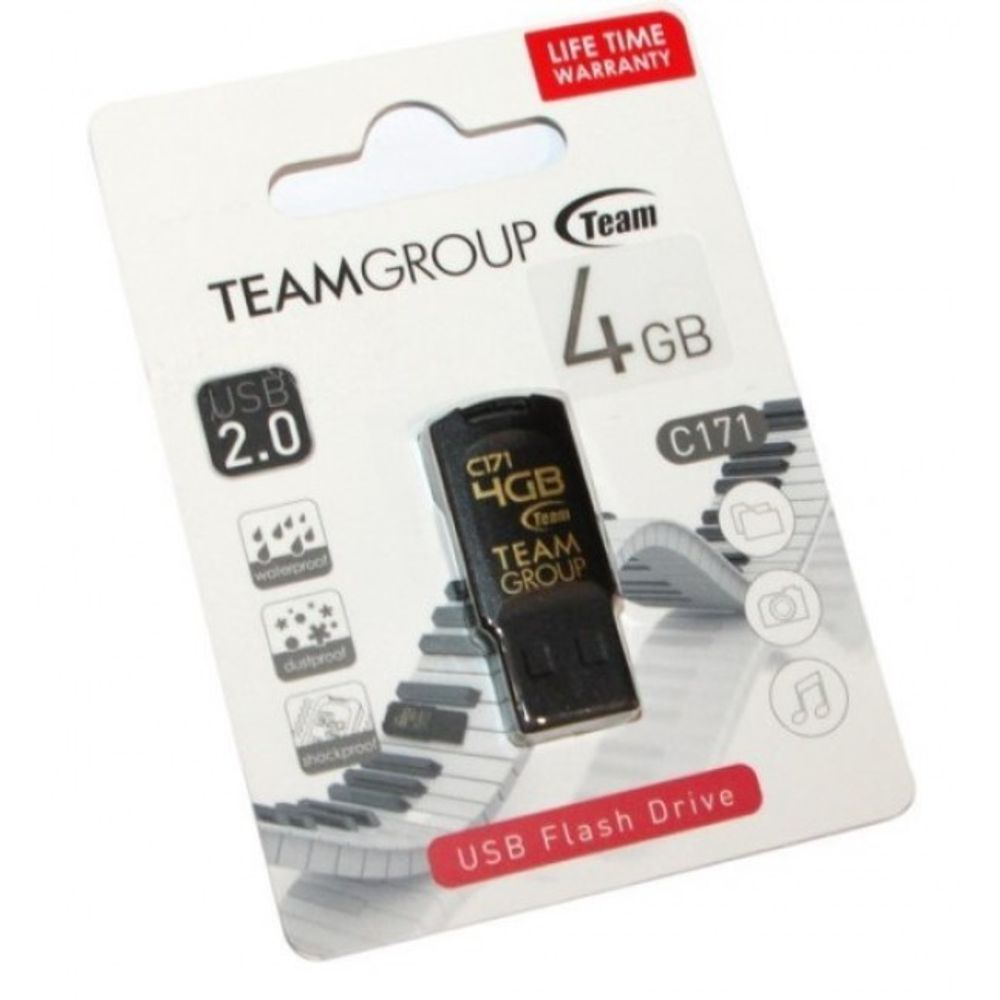 USB 2.0 Team Group C171 4GB chống nước (Đen)