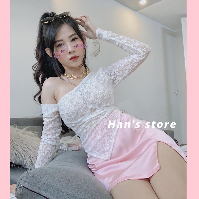 CHÂN VÁY LỤA XẺ TÀ (ẢNH THẬT)