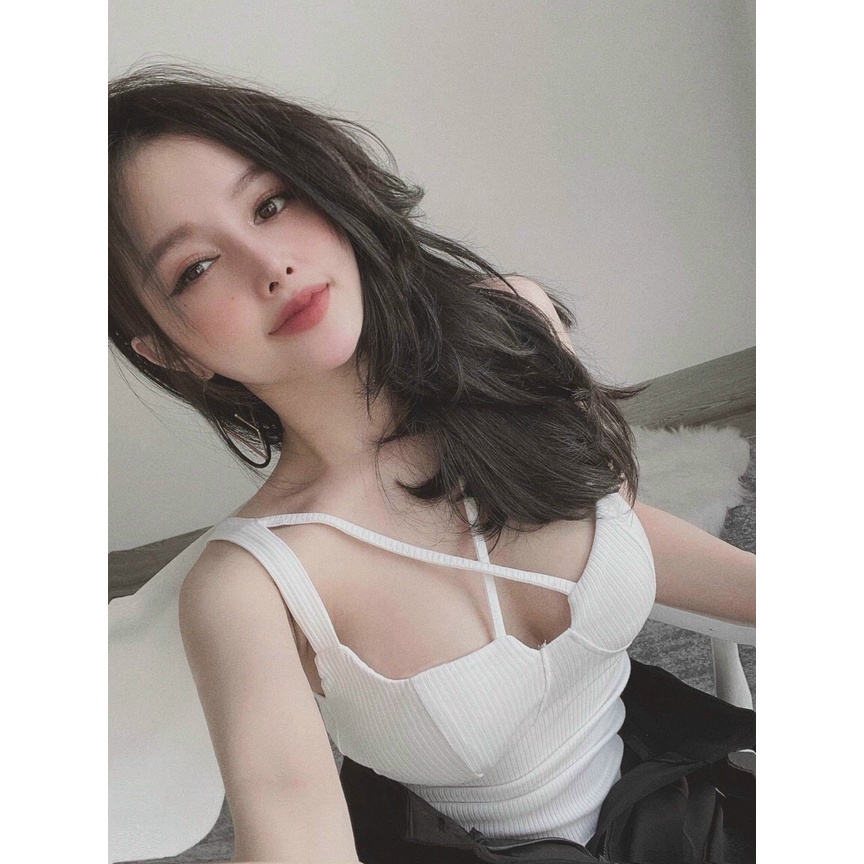 Áo 2S Thun Tăm Chéo Ngực (Không Lót )_Xưởng May Quang Anh