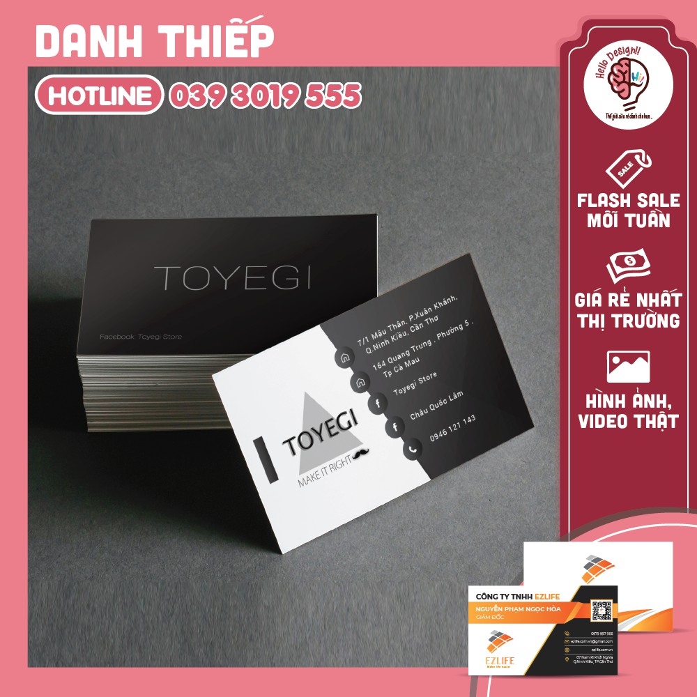 Danh thiếp - Name Card In Ấn + Thiết Kế Theo Yêu Cầu. Mẫu Mã Hiện Đại, Cao Cấp