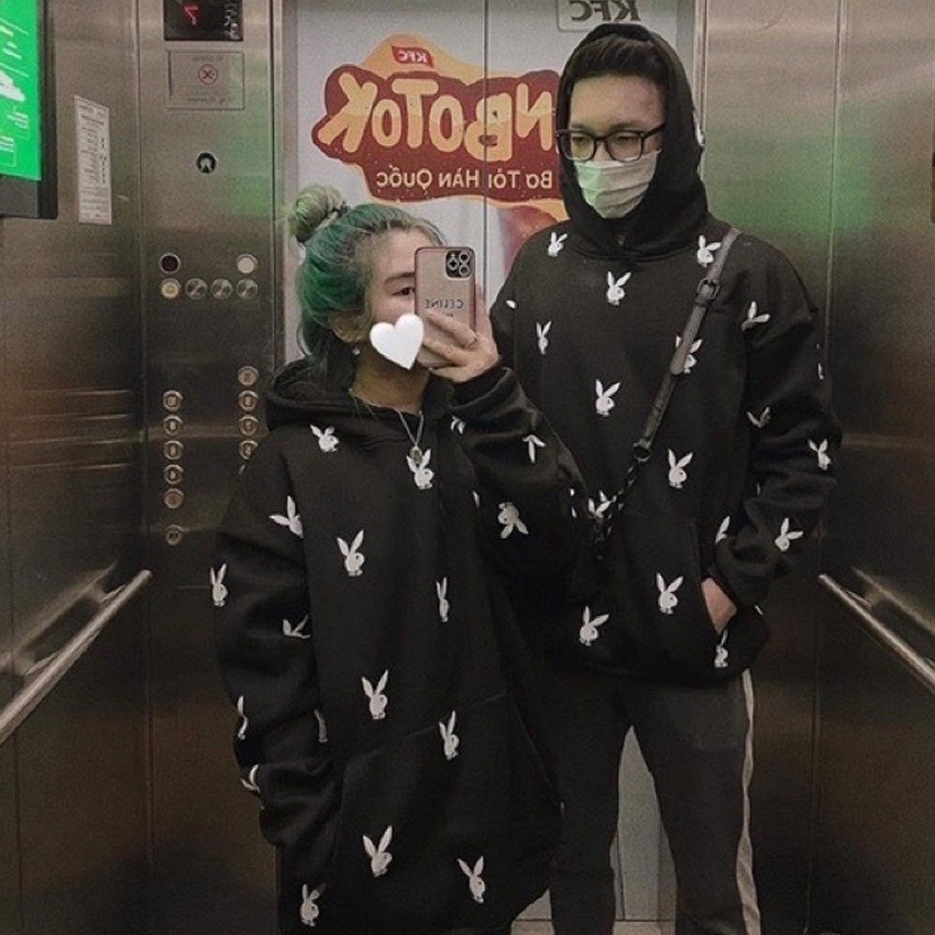 Áo hoodie nỉ thỏ play.me