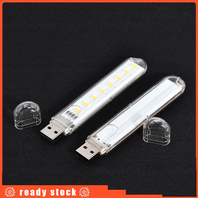 Dây đèn LED 8 bóng 5V chuôi USB gắn máy tính tiện lợi