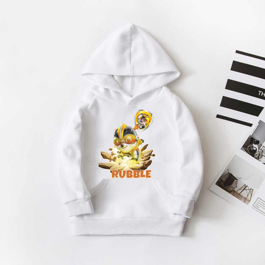 Áo hoodie đội chó cứu hộ paw patrol màu trắng cực hot các bé cực thích