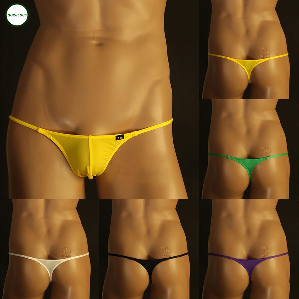 GORGEOUS~Mens G-String Underwear T-Back Briefs Sexy Micro Low-rise Bikini Pouch-Pants