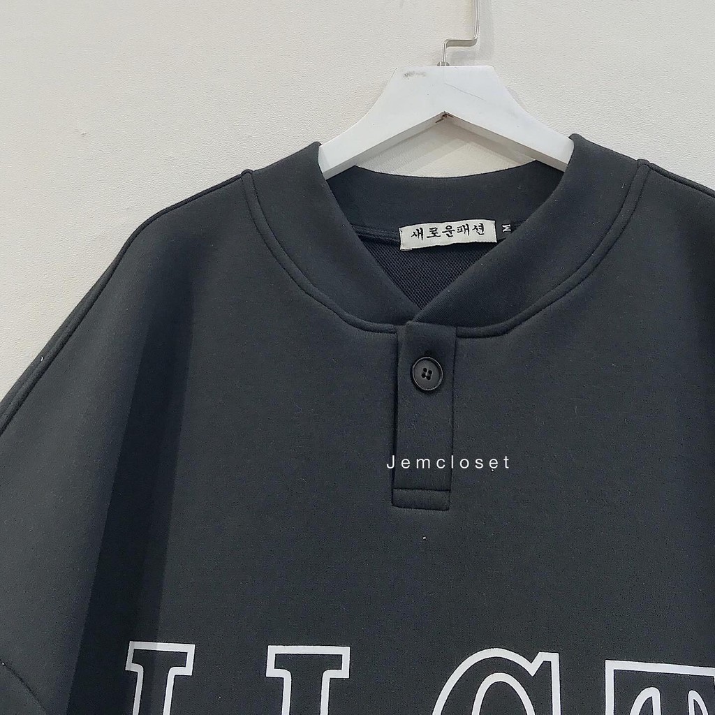 Áo Nỉ Sweater JEMCLOSET Form Rộng Chất Vải Dày Dặn Llgt Phong Cách Unisex Hàn Quốc - 1817 | BigBuy360 - bigbuy360.vn