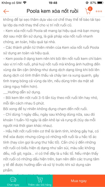 Kem xoá nốt ruồi Poola