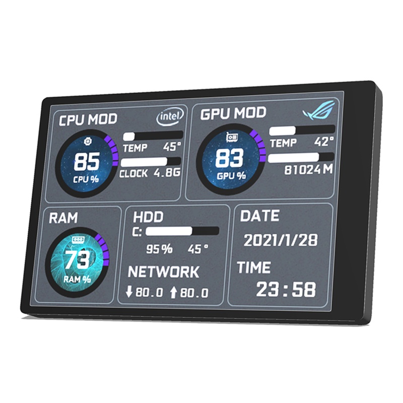 Utakee Vỏ Bọc Bảo Vệ Màn Hình Máy Tính IPS USB Mini Tiện Dụng