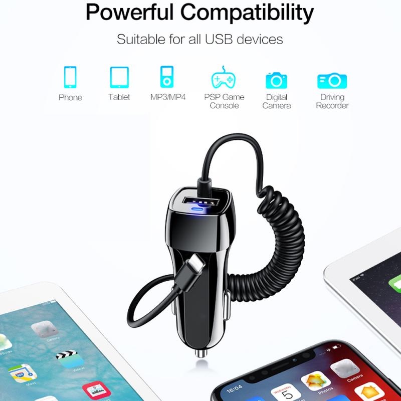 Dây cáp HDOORLINK sạc nhanh USB Type C 2.4A thích hợp cho điện thoại iPhone Xiaomi Huawei