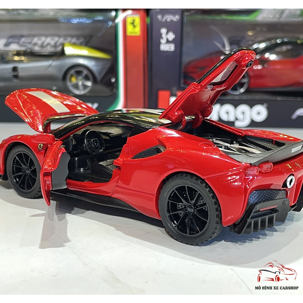 Xe Mô Hình Ferrari SF90 Stralade tỉ lệ 1:32 hãng XHD 2 màu