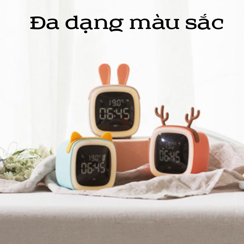 Đèn Led Đồng Hồ Báo Thức Trang Trí